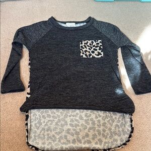 Leopard Pocket Long Sleeve Shirt